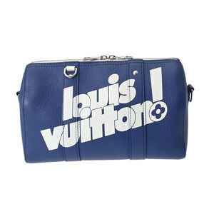 Louis Vuitton City Keepall LV Blue Calfskin Shoulder Bag